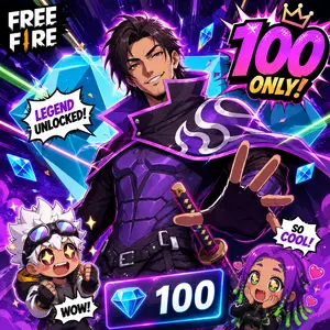 خرید 100 جم فری فایر